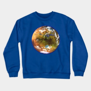 Terraformed Mars Globe Crewneck Sweatshirt